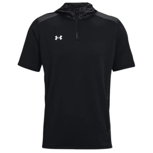 Under Armour Men's Black Command Short Sleeve Hoodie - Picture 1 of 1